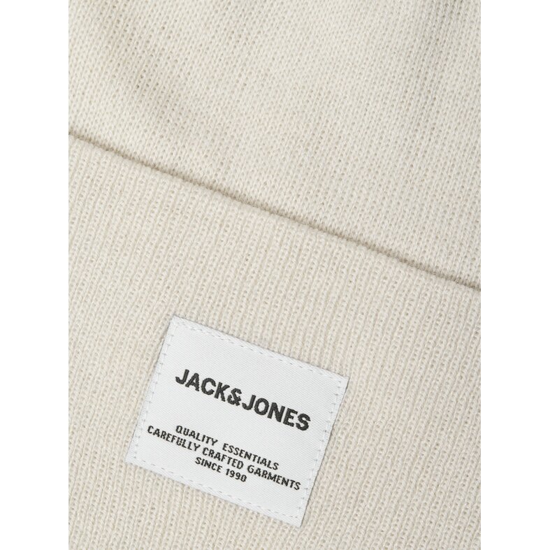 Jack & Jones Jack & Jones Men's JACLONG Knit Beanie Gray/Beige