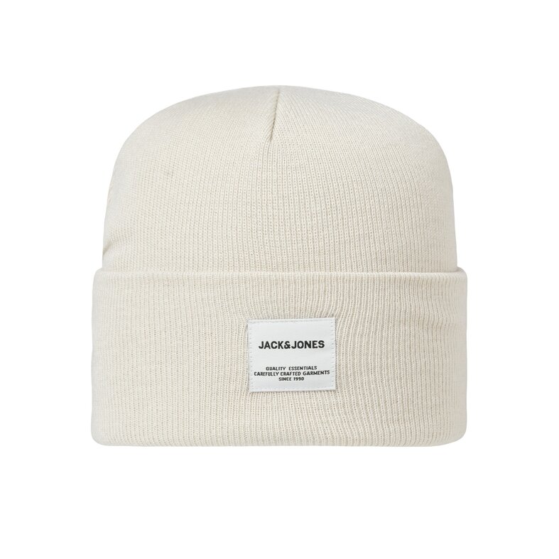 Jack & Jones Jack & Jones Men's JACLONG Knit Beanie Gray/Beige