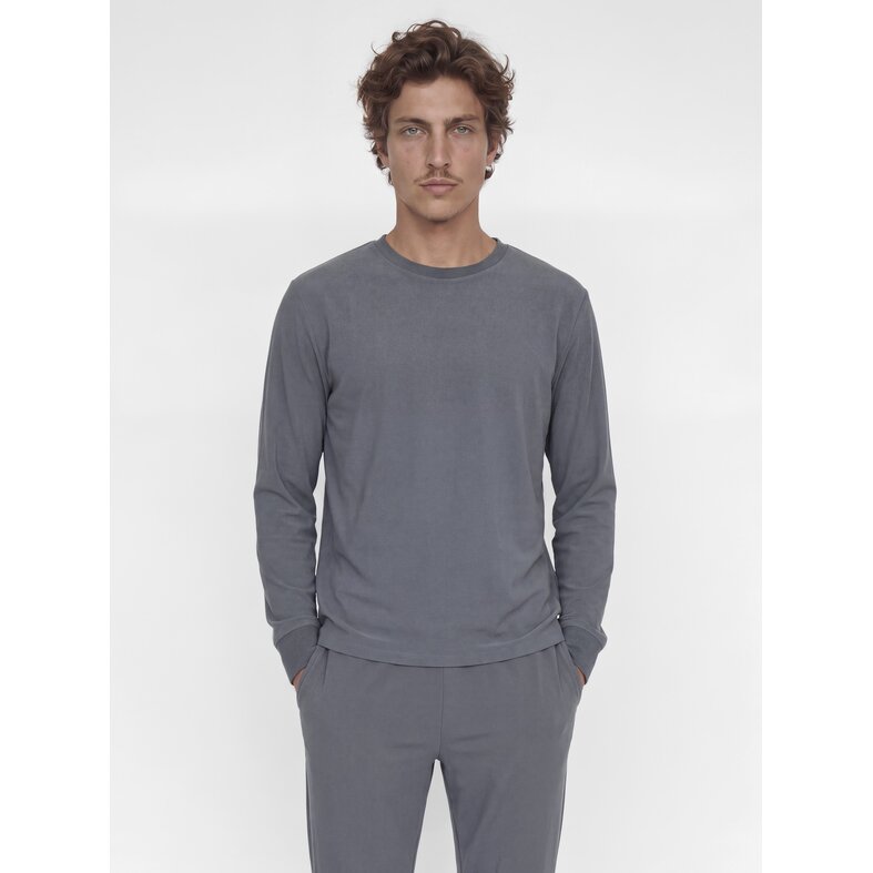 Jack & Jones Jack & Jones Heren Lounge Pyjama Set Lang Polyester Effen Grijs