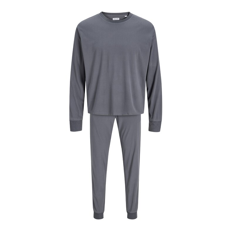 Jack & Jones Jack & Jones Heren Lounge Pyjama Set Lang Polyester Effen Grijs