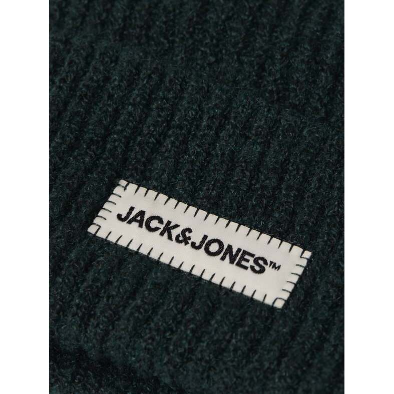 Jack & Jones Jack & Jones Heren Muts JACCOLTON Beanie Donkergroen/Donkerblauw