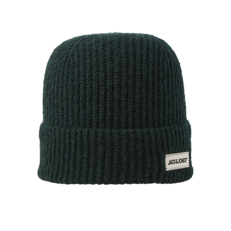 Jack & Jones Jack & Jones Heren Muts JACCOLTON Beanie Donkergroen/Donkerblauw