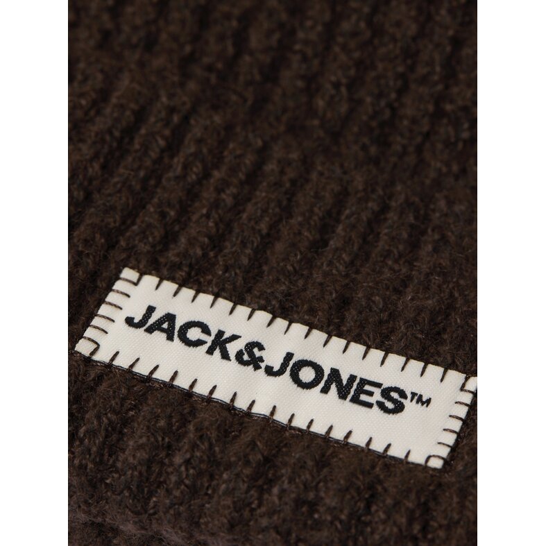 Jack & Jones Jack & Jones Heren Muts JACCOLTON Beanie Donkerbruin