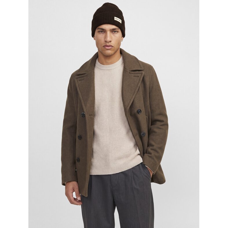 Jack & Jones Jack & Jones Heren Muts JACCOLTON Beanie Donkerbruin