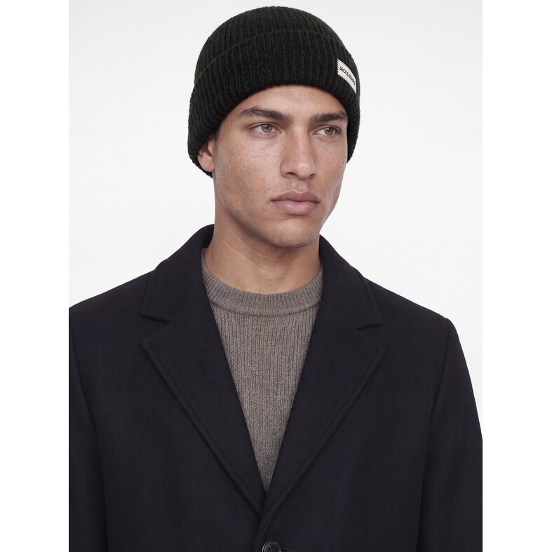 Jack & Jones Jack & Jones Heren Muts JACCOLTON Beanie Zwart