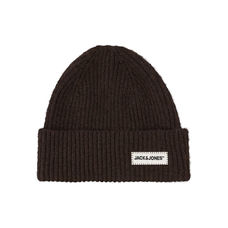 Jack & Jones Jack & Jones Heren Muts JACCOLTON Beanie Donkerbruin