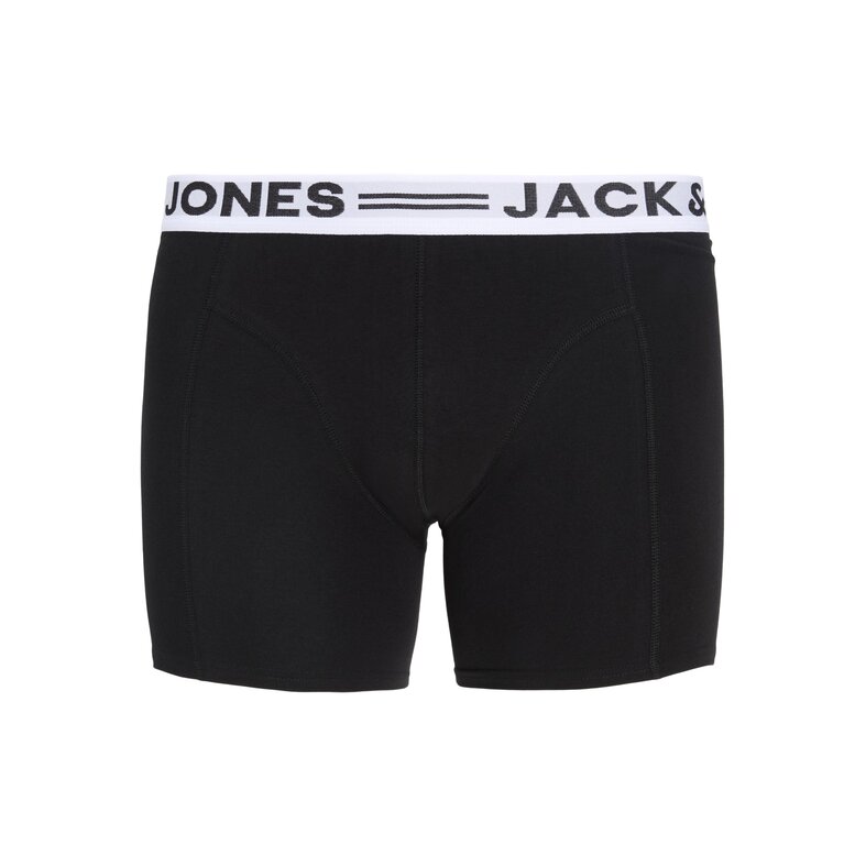 Jack & Jones Jack & Jones Heren Plus Size Boxershorts Trunks JACSENSE 5-Pack Effen Zwart