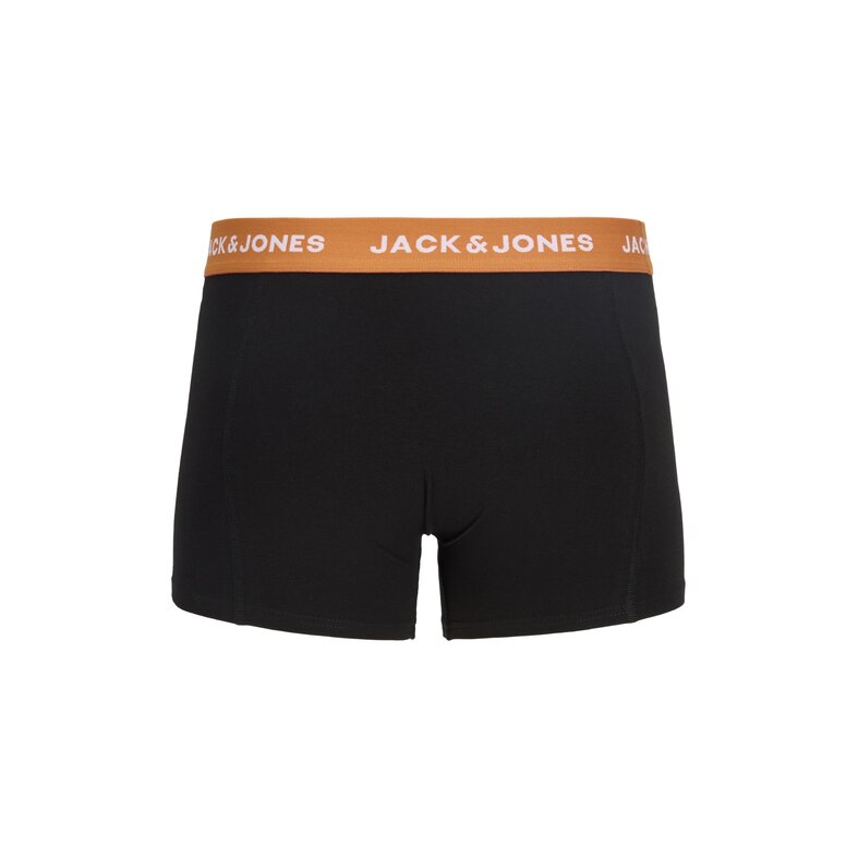 Jack & Jones Jack & Jones Heren Boxershorts Trunks JACOLIVER 5-Pack Effen Zwart