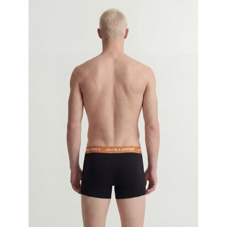Jack & Jones Jack & Jones Heren Boxershorts Trunks JACOLIVER 5-Pack Effen Zwart