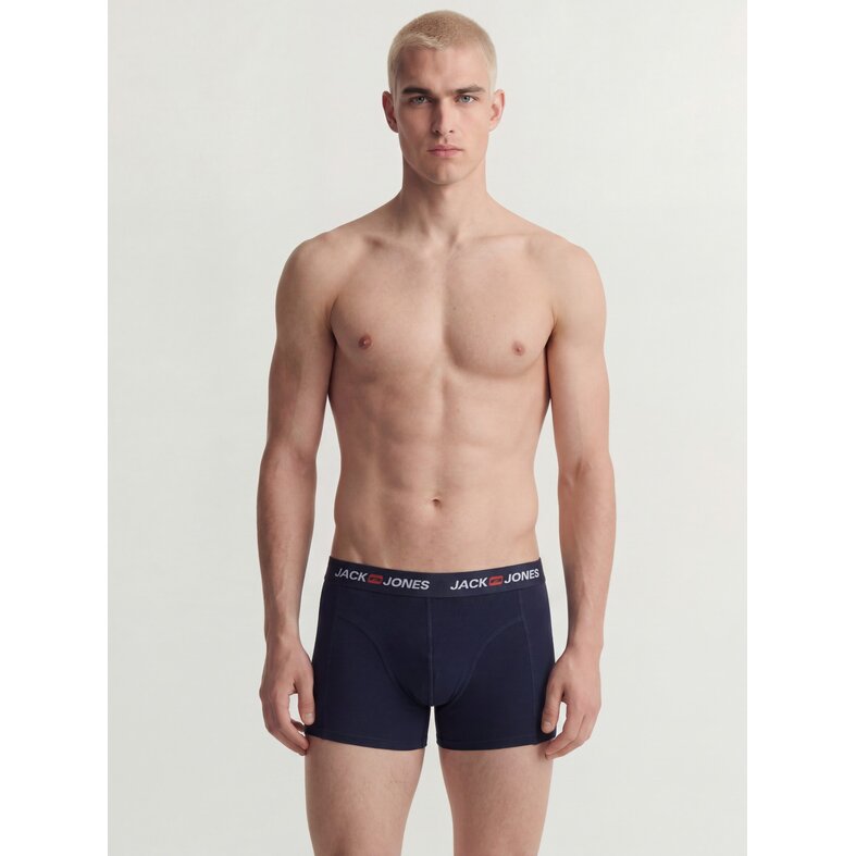 Jack & Jones Jack & Jones Heren Boxershorts Trunks JACCORP 7-Pack Grijs/Donkerblauw/Zwart
