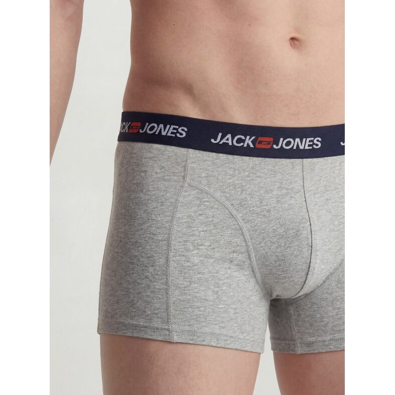 Jack & Jones Jack & Jones Heren Boxershorts Trunks JACCORP 7-Pack Grijs/Donkerblauw/Zwart