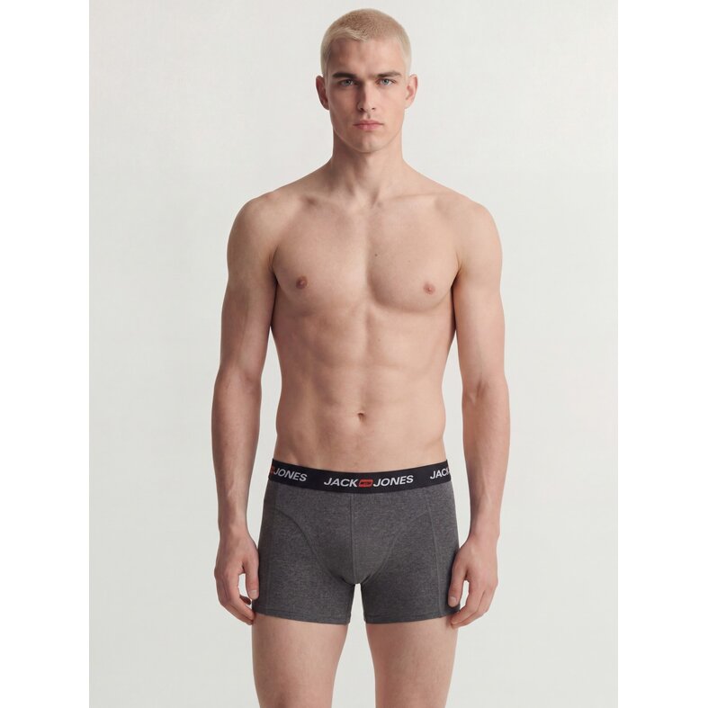 Jack & Jones Jack & Jones Heren Boxershorts Trunks JACCORP 7-Pack Grijs/Donkerblauw/Zwart