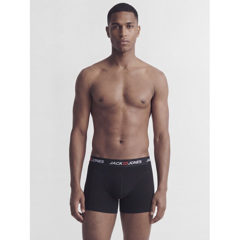 Jack & Jones Jack & Jones Heren Boxershorts Trunks JACCORP 7-Pack Effen Zwart