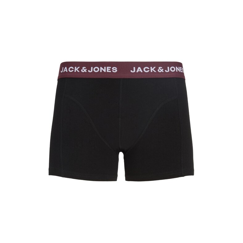 Jack & Jones Jack & Jones Heren Boxershorts Trunks JACOLIVER 5-Pack Effen Zwart
