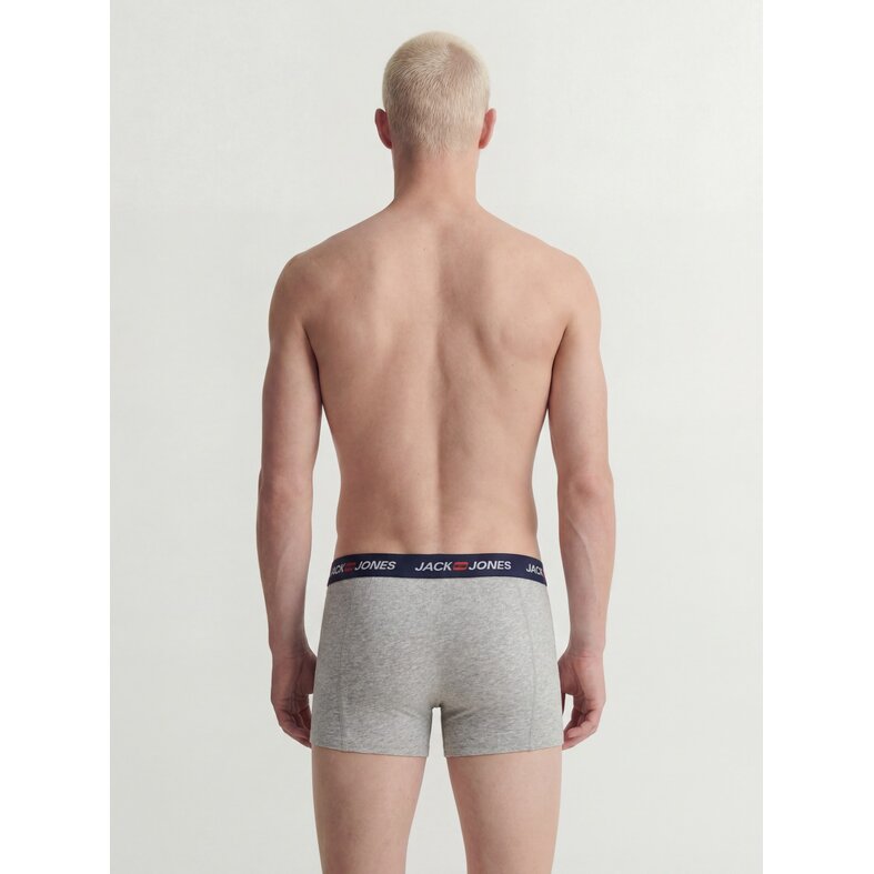 Jack & Jones Jack & Jones Heren Boxershorts Trunks JACCORP 7-Pack Grijs/Donkerblauw/Zwart