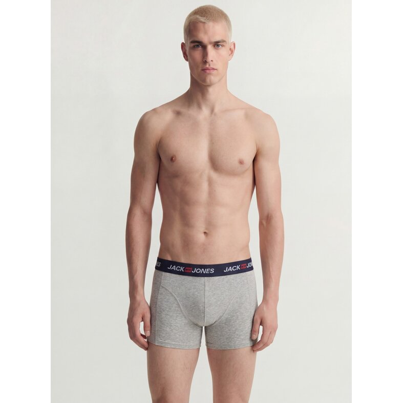 Jack & Jones Jack & Jones Heren Boxershorts Trunks JACCORP 7-Pack Grijs/Donkerblauw/Zwart