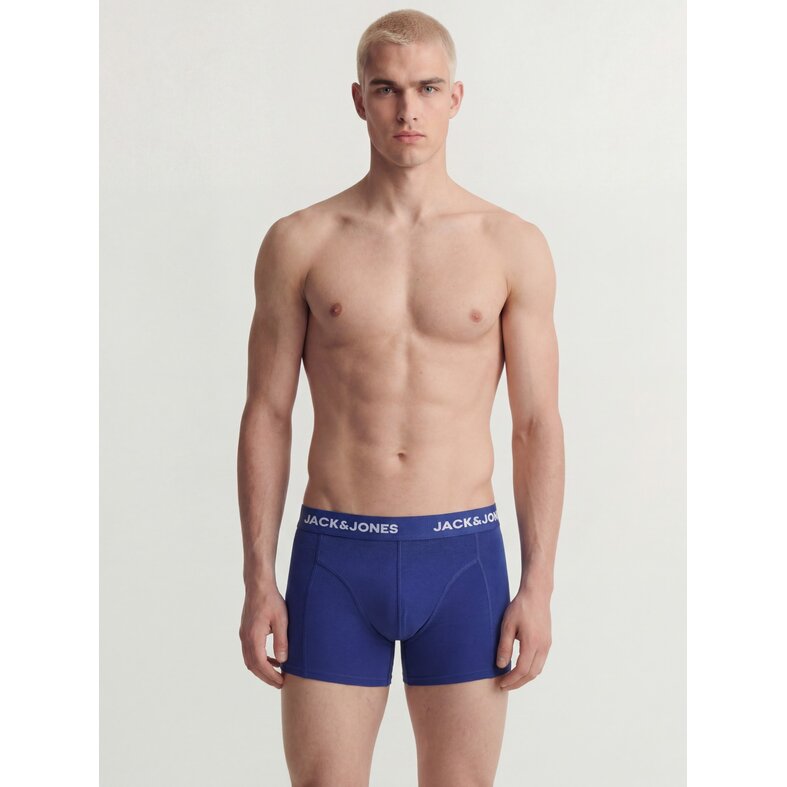 Jack & Jones Jack & Jones Heren Boxershorts Trunks JACHENDO 5-Pack Blauw/Groen Bladeren Print