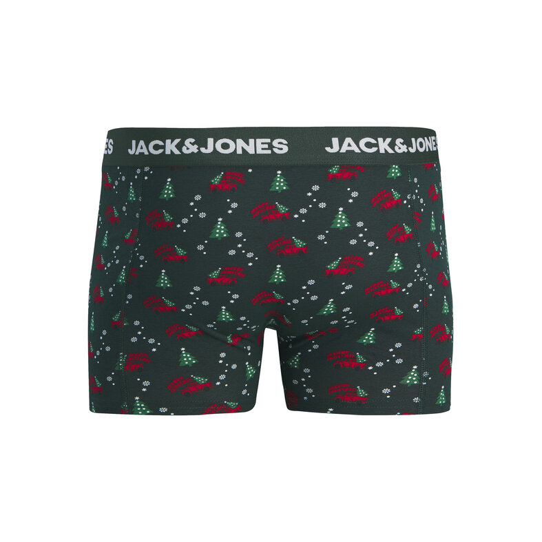Jack & Jones Jack & Jones Heren Kerst Boxershorts Trunks JACXMAS 5-Pack Donkerblauw/Donkergroen
