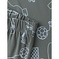 Name It Name It Boys' Long Pajama Set NKMNIGHTSET Soccer Print Gray