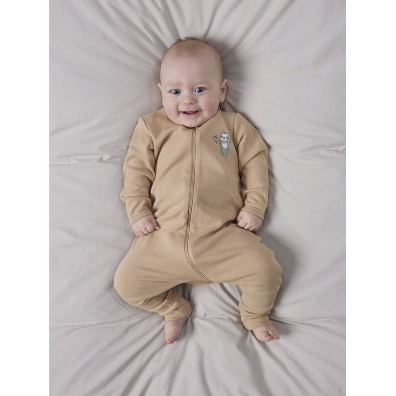 Name It Name It Baby Pajamas NBNNIGHTSUIT SLOTH Zip Sleepset 2-Pack Sloth Print