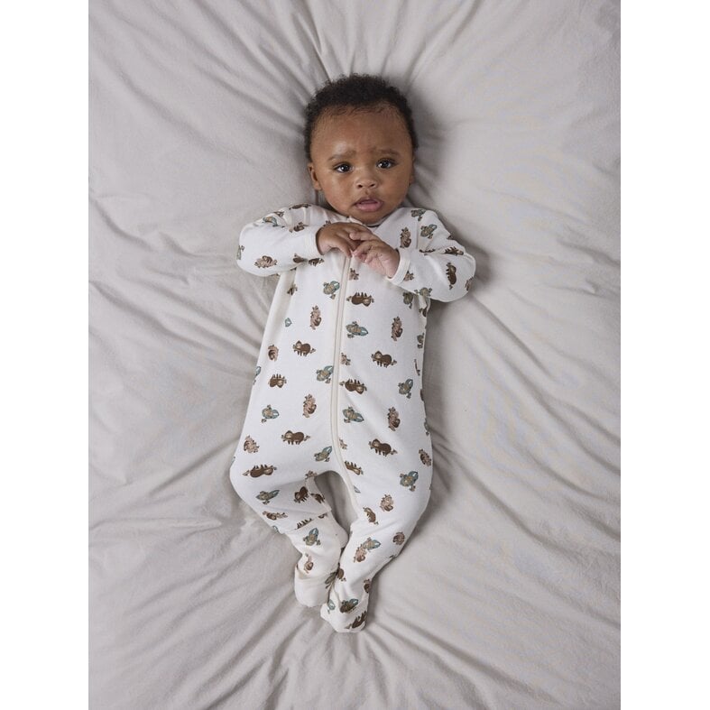 Name It Name It Baby Pajamas NBNNIGHTSUIT SLOTH Zip Sleepset 2-Pack Sloth Print