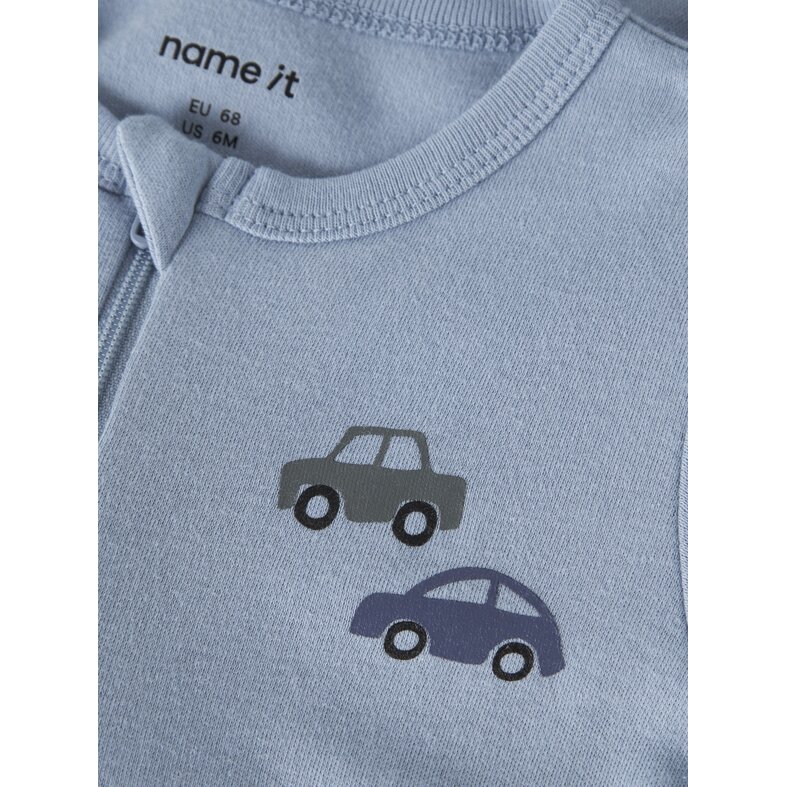 Name It Name It Baby Pajamas NBMNIGHTSUIT CAR Zip Sleepset 2-Pack Car Print