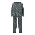 Name It Name It Boys' Long Pajama Set NKMNIGHTSET Soccer Print Gray