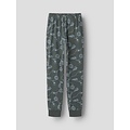 Name It Name It Jongens Lange Pyjama Set NKMNIGHTSET Voetbal Print Grijs