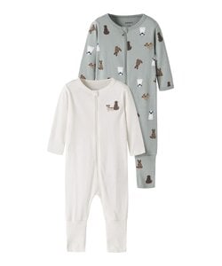 Name It Baby Pajamas NBMNIGHTSUIT DOG Zip Sleepset 2-Pack Dog Print