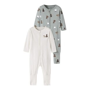 Name It Baby Pajamas NBMNIGHTSUIT DOG Zip Sleepset 2-Pack Dog Print