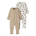 Name It Name It Baby Pajamas NBNNIGHTSUIT SLOTH Zip Sleepset 2-Pack Sloth Print