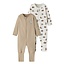 Name It Name It Baby Pyjama NBNNIGHTSUIT SLOTH Zip Slaappakje 2-Pack Luiaard Print