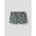 Name It Name It Jongens Boxershorts Trunks NKMBOXER KICK OFF 3-Pack Voetbal Print Grijs/Blauw