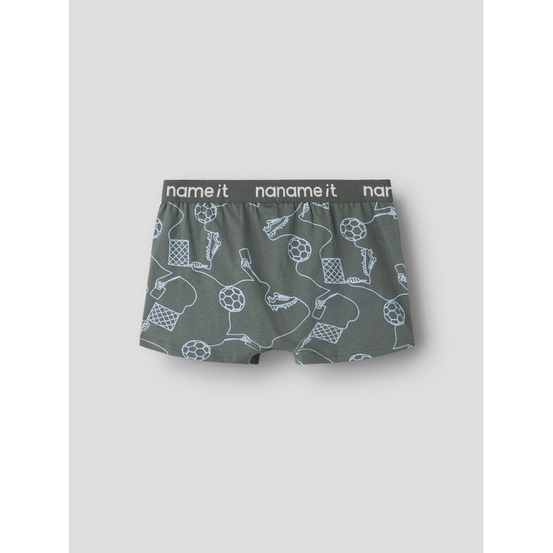 Name It Name It Boys' Boxer Shorts Trunks NKMBOXER KICK OFF 3-Pack Soccer Print Gray/Blue