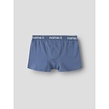 Name It Name It Jongens Boxershorts Trunks NKMBOXER KICK OFF 3-Pack Voetbal Print Grijs/Blauw