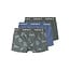 Name It Name It Jongens Boxershorts Trunks NKMBOXER KICK OFF 3-Pack Voetbal Print Grijs/Blauw