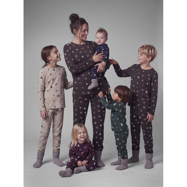 Name It Name It Boys'/Girls' Children's Christmas Pajama Set NMNVISMAS Red
