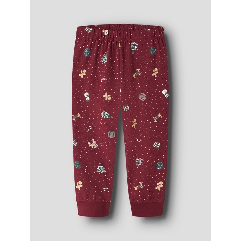 Name It Name It Boys'/Girls' Children's Christmas Pajama Set NMNVISMAS Red