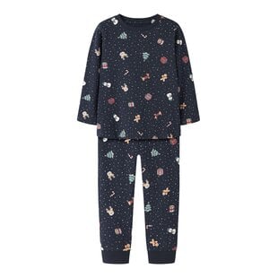 Name It Boys'/Girls' Children's Christmas Pajama Set NMNVISMAS Dark Blue