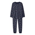 Name It Name It Women's/Men's Christmas Pajama Set Long NANVISMAS Dark Blue