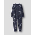 Name It Name It Dames/Heren Kerst Pyjama Set Lang NANVISMAS Donkerblauw