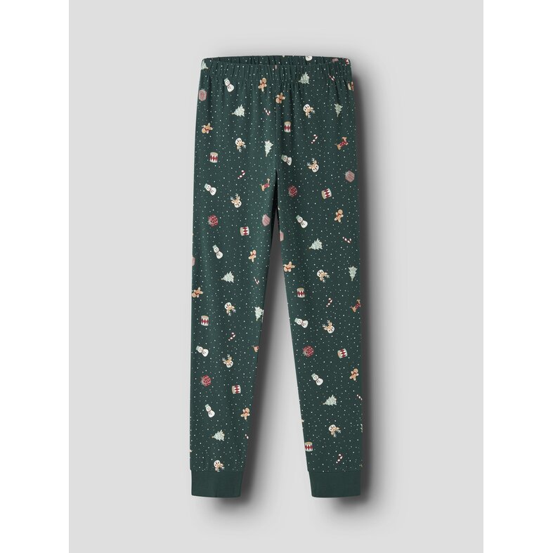Name It Name It Boys'/Girls' Children's Christmas Pajama Set NKNVISMAS Green