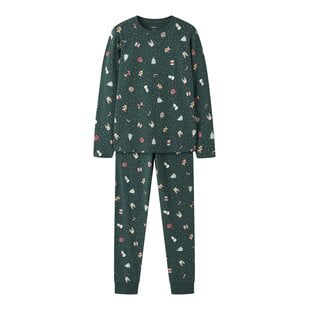 Name It Boys'/Girls' Children's Christmas Pajama Set NKNVISMAS Green