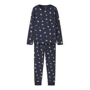 Name It Boys'/Girls' Children's Christmas Pajama Set NKNVISMAS Dark Blue