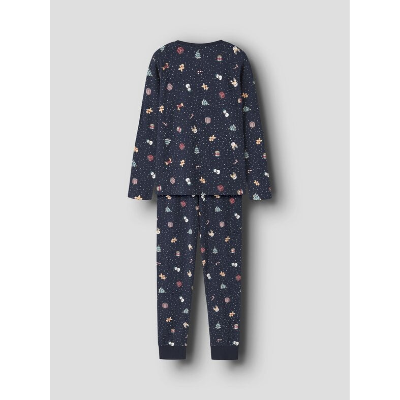 Name It Name It Boys'/Girls' Children's Christmas Pajama Set NKNVISMAS Dark Blue