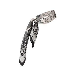 Sarlini Dames Bandana Neksjaal Dun Zwart/Grijs