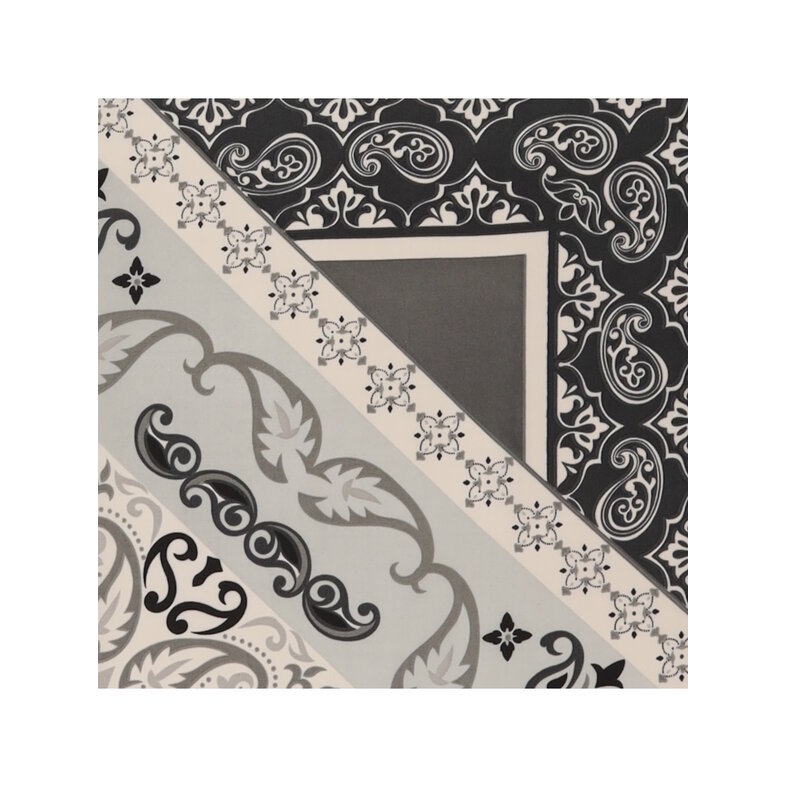 Sarlini Sarlini Dames Bandana Neksjaal Dun Zwart/Grijs