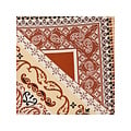 Sarlini Sarlini Women's Bandana Neck Scarf Thin Brown