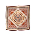 Sarlini Sarlini Women's Bandana Neck Scarf Thin Brown
