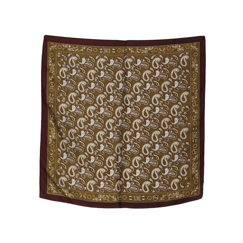 Sarlini Sarlini Dames Bandana Neksjaal Dun Bruin/Groen